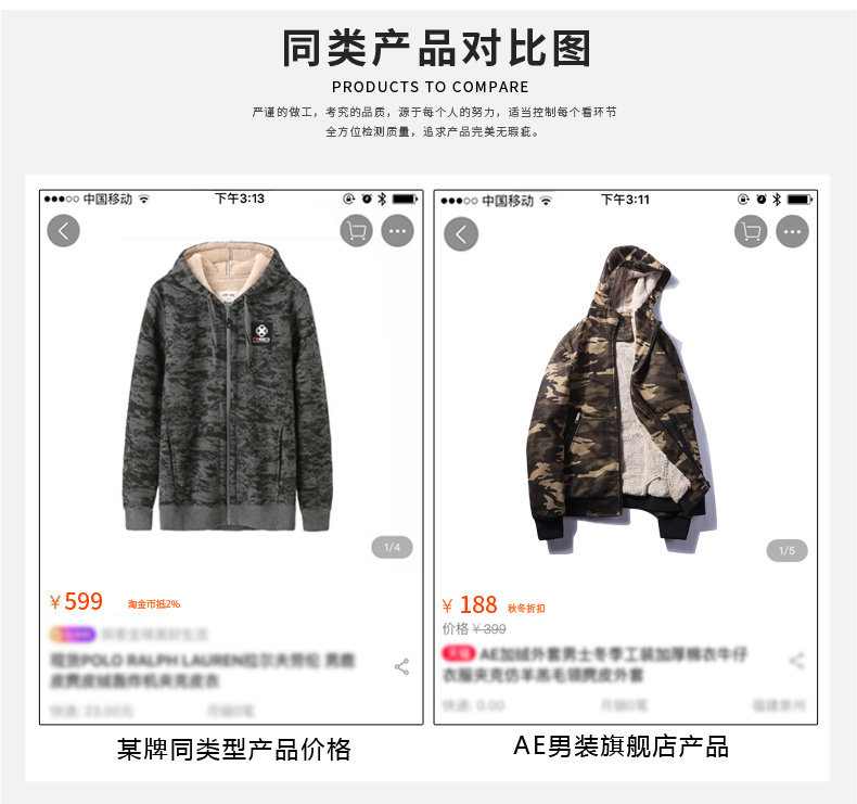 Blouson hiver pour homme AE     - Ref 3115079 Image 10