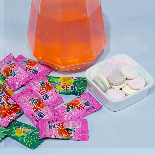 Глубоководная бомба с жареным сахаром. Выплетенный сахарный сахарный сахар после 8090 детства Ностальгические закуски 1 пита