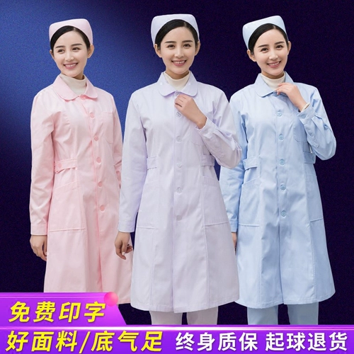 Униформа медсестры, белый пуховик, комбинезон, белый халат, летняя одежда, для салонов красоты, облегающий крой