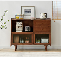 Solid wood dining side cabinet modern minimalist home living room leaning against wall cupboard tea water cabinet Kitchen Locker cupboard Cupboard Cupboard