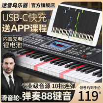 Fan bird smart keyboard charging home beginner child adult 61 keyboard young teacher professional electric steel 88