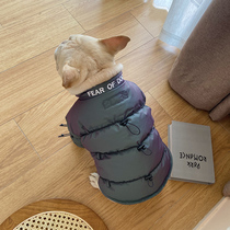 Pet Autumn Winter Pooch Thicken anti-chill down Reflective Cotton Clotheson with Bears Warmer Than Bear Warm Clothes