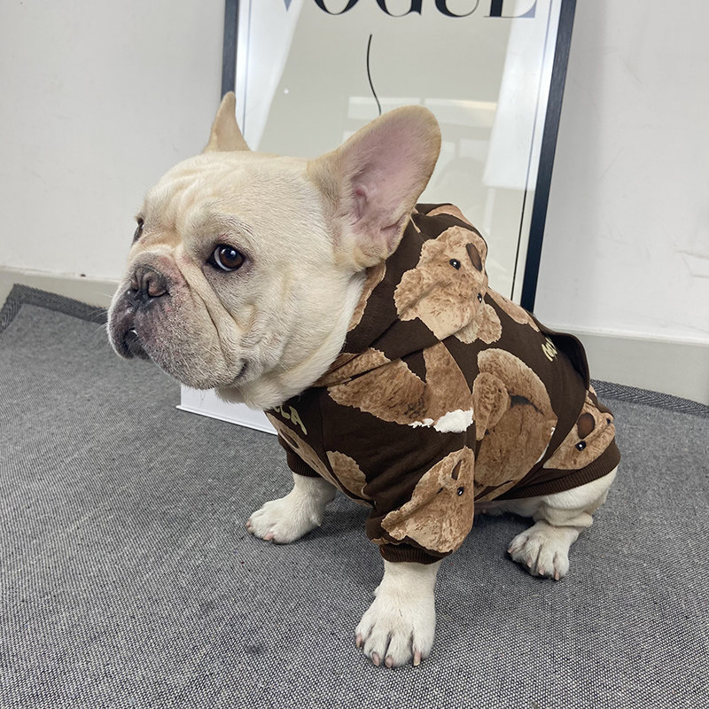 Clearance sale dog clothes plus fleece bear