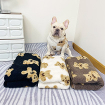 Pet blanket anti-cold and warm dog mat sleeps with thickening quilt fight in winter dog blanket cat antifreeze