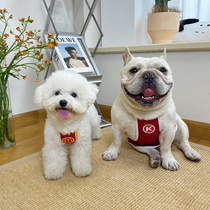 Fardou Bib INS Same pooch cute working clothes Pets Enclosure Snow Neri Teke Kirkibaga Vest Online Red