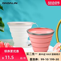 JAJALIN Foldable CUP Compression Shrink Travel Telescopic CUP CONVENIENT OUTDOOR Multifunctional SILICONE Water CUP