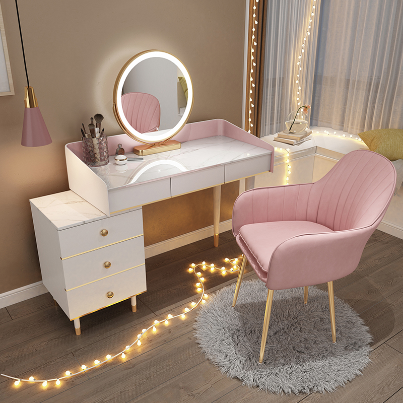 Makeup Table Bedroom Modern Simple Light Luxury Cabinet One Small Nordic Float Window Net Red in Wear Cosmetic Table
