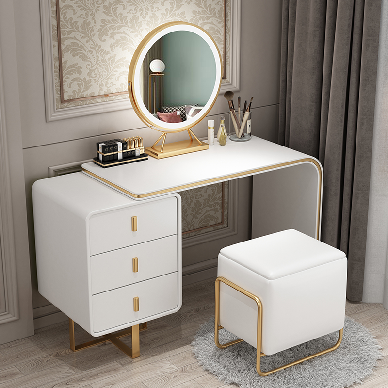 Italian light luxury dressing table bedroom modern minimalist small apartment Nordic net red ins dressing table storage cabinet one