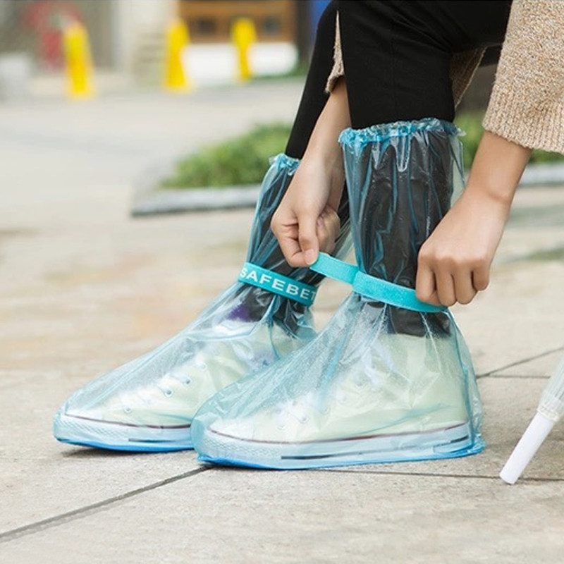 Outdoor rain shoes foot cover male and female middle cylinder abrasion-proof drift waterproof high cylinder travel rain-proof portable rain boot cover
