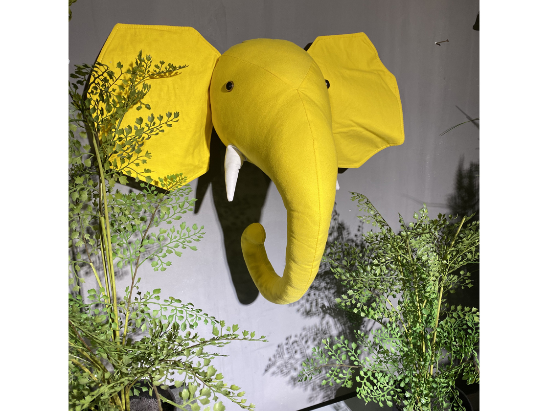 Photography real scene ins studio real scene props Nordic wind animal wall hanging elephant zebra giraffe head ornaments