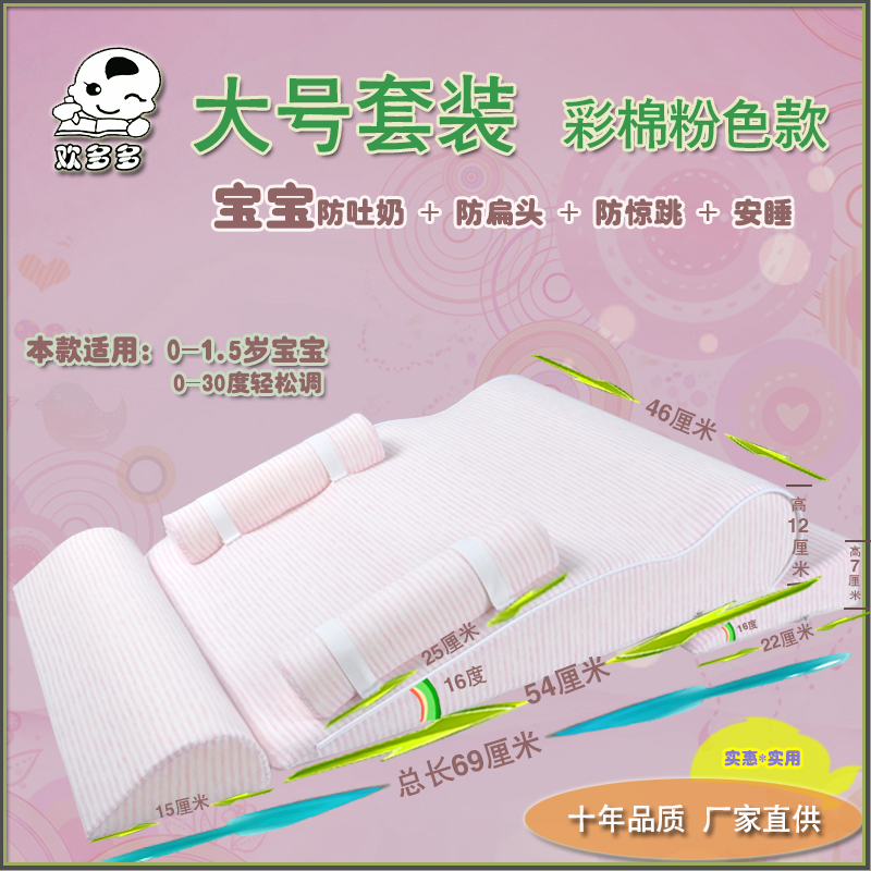 Baby anti-spitting milk pillow baby sleeping anti-spitting milk mattress breastfeeding pillow portable anti-snoring milk slope pad bed