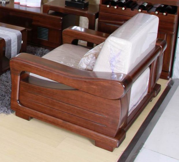 Nội thất Thượng Hải Yongxing Thương hiệu Gỗ Rắn Sofa Bàn cà phê Phòng khách Tủ TV Full Teak U5 - Bộ đồ nội thất giường