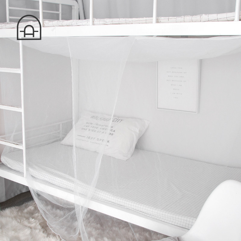 Dongha student dormitory mosquito net single bed on the mosquito net up and down the bed simple shading dustproof bedroom encrypted mosquito net