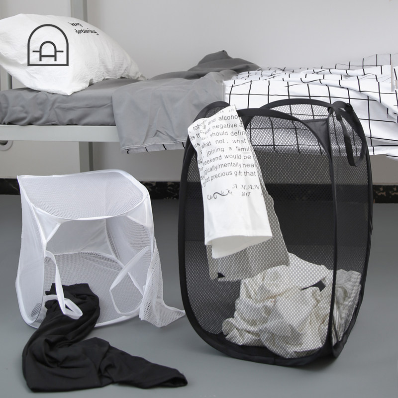 Dong Ha University Student Dorm Folding Wardrobe Organize Bathroom Simple Ins Dirty Basket Clothes Storage Basket Artifact