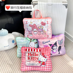 Cute Sanrio Travel Luggage Storage Bag, Travel Suitcase Compression Clothing Organizer Travel Bag Organizer