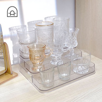 Dongha cup holder ladder storage rack desktop storage rack red wine cup holder acrylic multi-layer creative mug