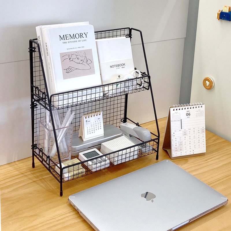 Dongha desktop storage rack cosmetic storage box student dressing table table skin care product multi-layer rack