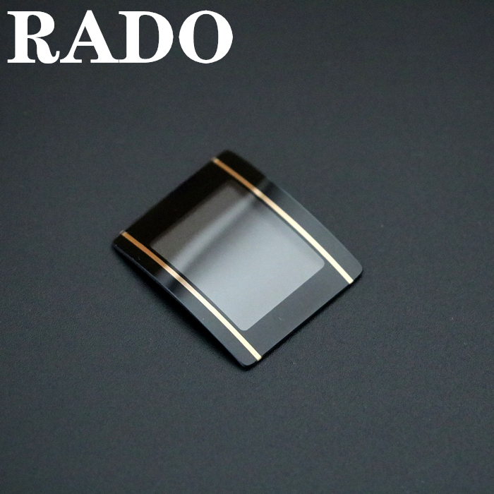 Radar Watch Glass Sapphire Mirror Cover with Gold Edge, Watch Glass Accessories, Precision Vintage Style Radar Watch Glass Sapphire Mirror Cover with Gold Edge, Watch Glass Accessories, Precision Vintage Style