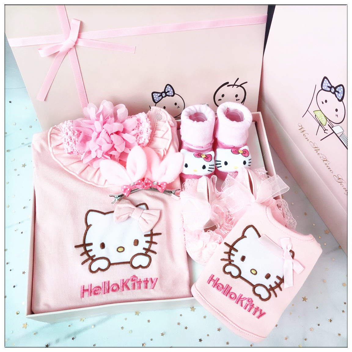 HelloKitty bé món quà đặt mùa hè sơ sinh cotton haber trăng tròn trăm ngày nữ bé món quà