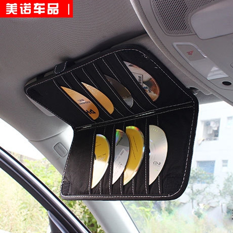 Car visor accommodating multifunction cd clip-on-car CD packet optical disc kit aircar accessories disc visor sleeve
