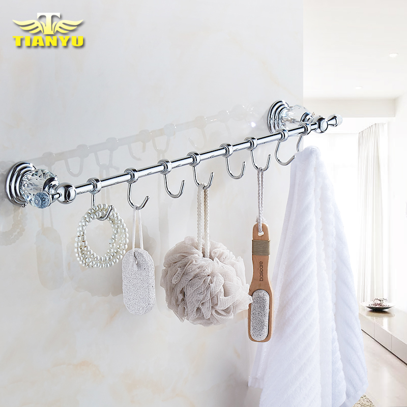 Crystal gold hooked silver hook hook hook hook toilet hook hook hook hook hook hook hook can be nailed