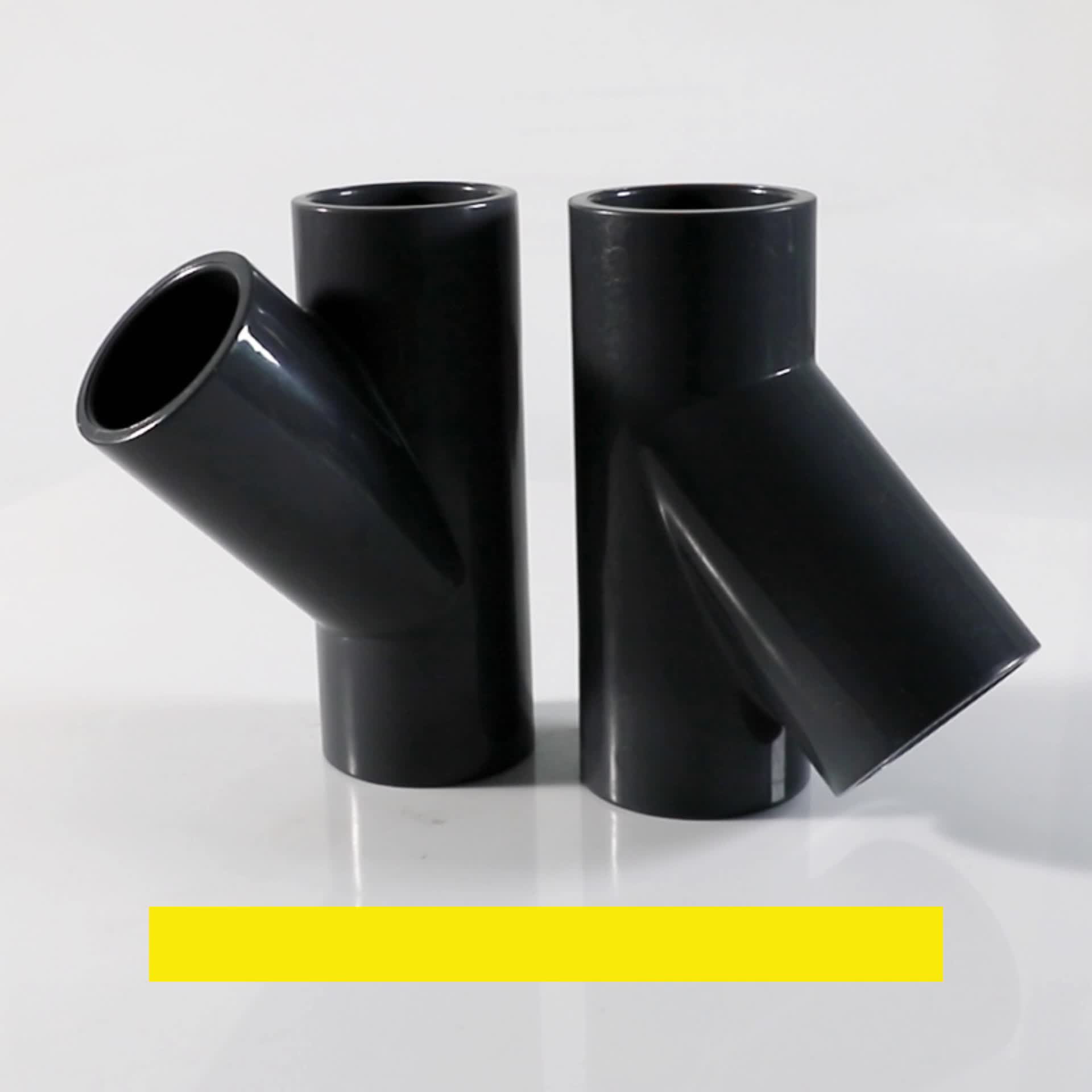 Pvc Y Tee 45 Degree Tee Astm & Din Standard Industrial Pvc Pipe