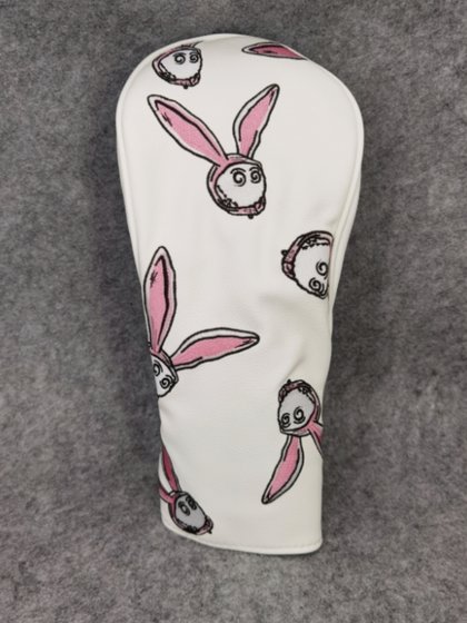 高尔夫木杆套卡通球杆套兔子杆头保护套个性潮流golf球道木帽套