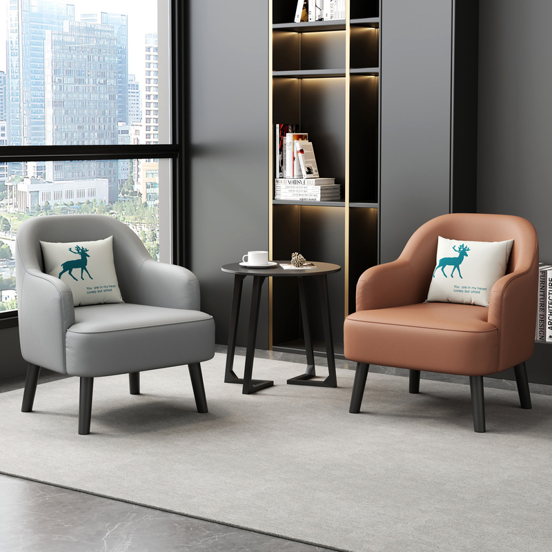 Lazy Sofa, Small Apartment Office Desk Chair, Simple Leisure Single-Person Balcony Bedroom Homestay Psychological Counseling Set