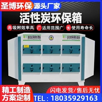 Activated carbon adsorption box environmental protection box industrial waste gas odor paint mist treatment and purification equipment dry filter purifier
