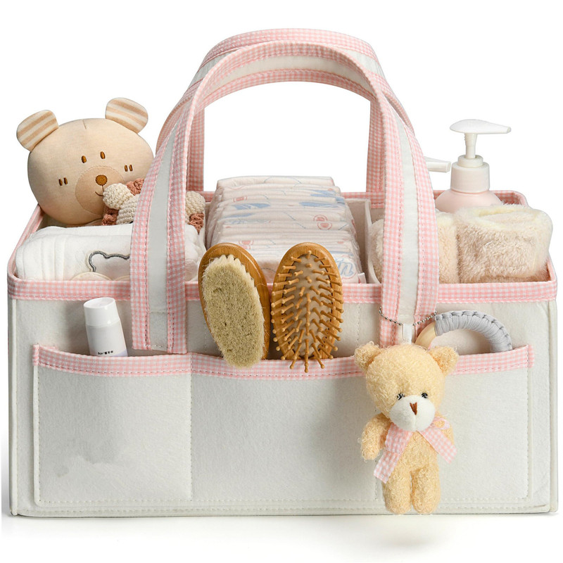 Color-Blocked Mother and Baby Outing Diaper Storage Bag, Multi-Functional Baby Travel Handbag, Large-Capacity Portable Diaper Bag Color-Blocked Mother and Baby Outing Diaper Storage Bag, Multi-Functional Baby Travel Handbag, Large-Capacity Portable Diaper Bag