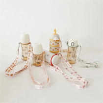 ins childrens thermos cup cover strap lanyard crossbody strap infant baby bottle water cup buckle drink bottle strap
