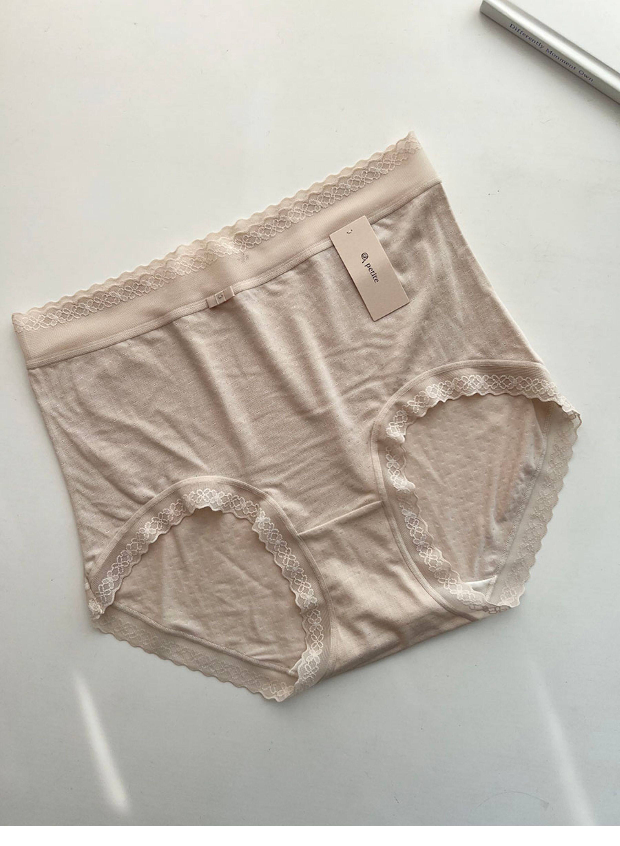 女三角裤 60s兰精莫代尔透气孔提花中腰内裤抗菌纯棉底裆包臀三角裤n007