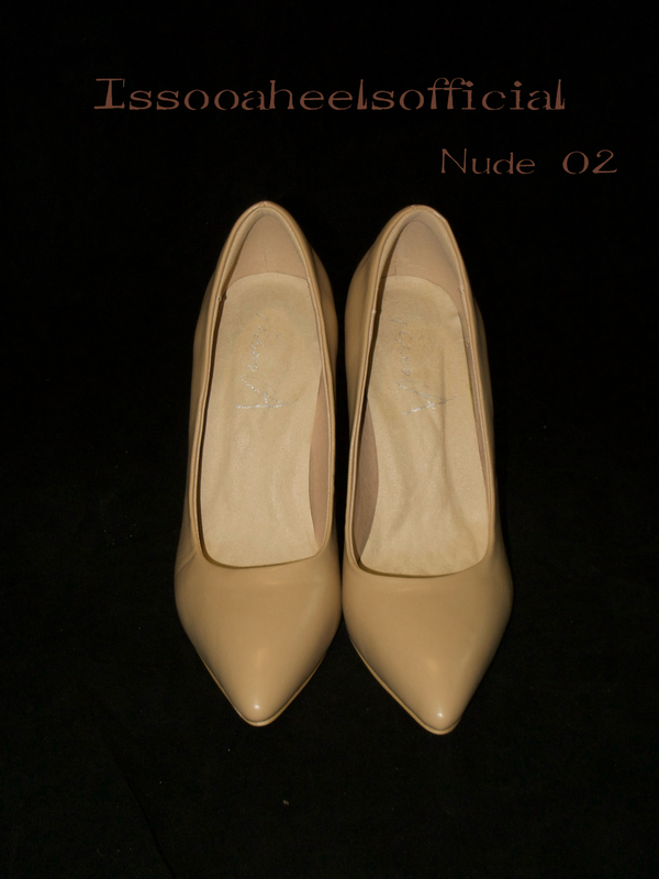 Issooa "Nude" No. 02 Nude-Colored High-Heeled Shoes Professional Pump Dance Shoes with Super Stable Heels