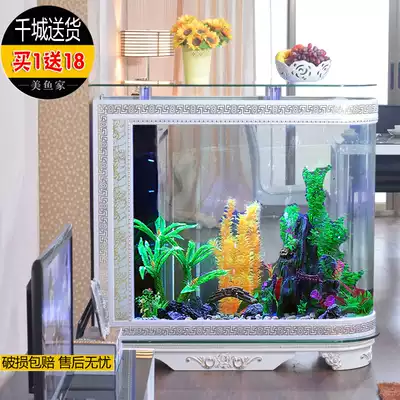 European-style bullet tank aquarium aquarium living room screen landing ecological golden dragon fish tank free of water landscape