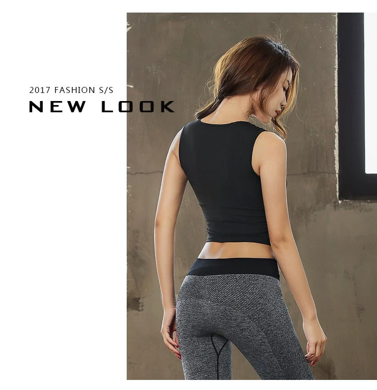 Đồ lót thể thao nữ chống sốc chạy bra mùa xuân và mùa hè yoga làm đẹp trở lại áo chống tập thể dục - Đồ lót thể thao