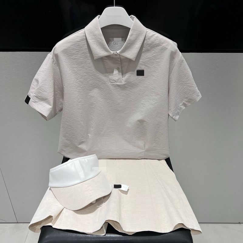 26 New Korean Golf Clothing Women's Summer Fashionable and Versatile Casual Sports Short-Sleeved Tops