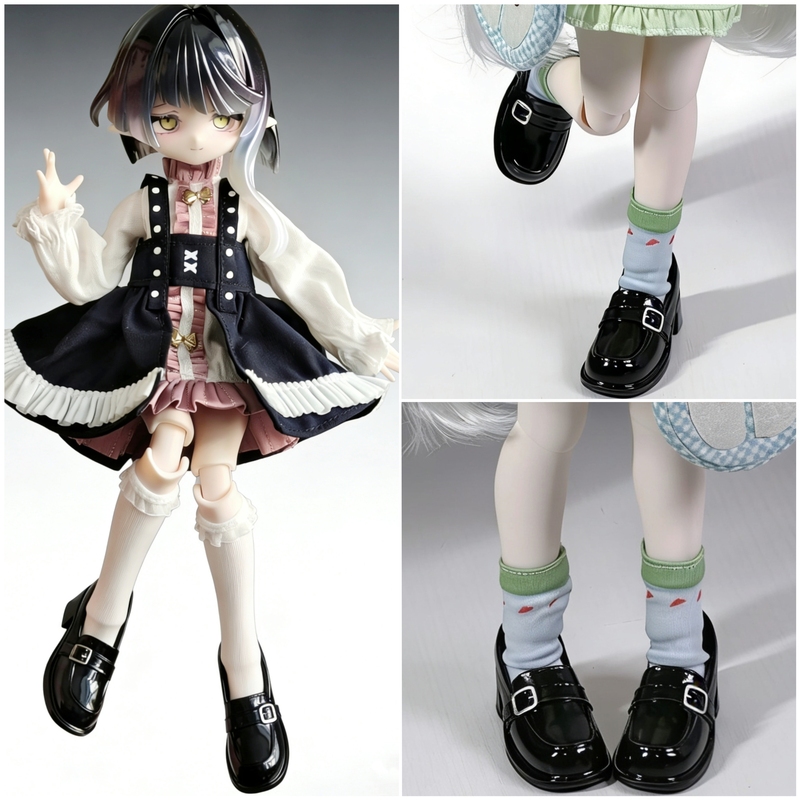 1/6 Scale Action Figure Zack Jk Uniform Shoes Leather Shoes Bjd Body Fairy Body Shoes Ob24 Xiaobu Mary Jane Shoes