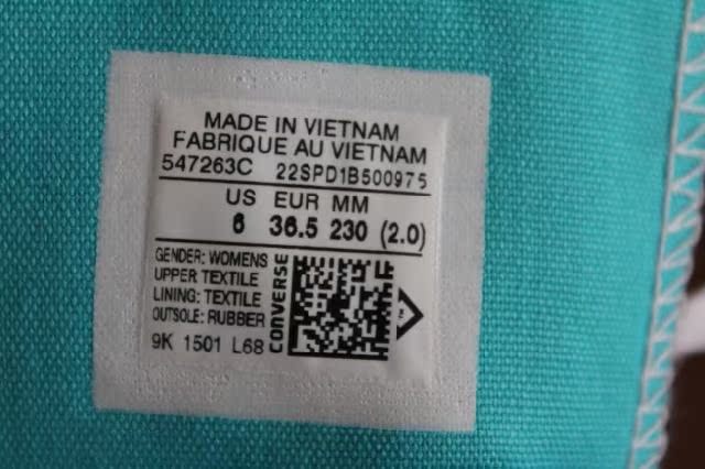 Mẫu hoa đẹp, thương hiệu truy cập mới chính hãng Converse Converse giày vải cao giày của phụ nữ 547263 giày bitis nữ