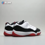 Кроссовки Fenghuo Air Jordan 11 Low AJ11 черно-красные с пряжкой Кан 528896 AV2187-160