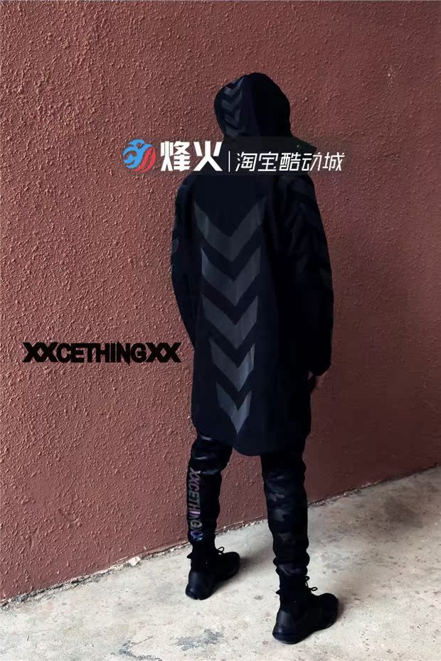 Campfire XXCETHINGXX ngựa vằn đen trắng nặng máy áo gió dài áo gió WB00021-1 2 - Áo gió thể thao ao gio nam