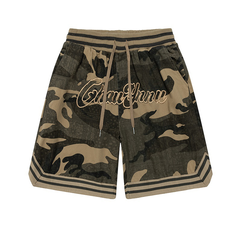 American Retro Embroidered Camouflage Cargo Shorts for Men and Women, Summer Trendy Loose Casual Five-Point Basketball Sports Pants American Retro Embroidered Camouflage Cargo Shorts for Men and Women, Summer Trendy Loose Casual Five-Point Basketball Sports Pants