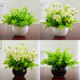 Fake flower plant simulation flower green plant living room decoration table top plastic flower decoration flower art potted small ornaments Milan