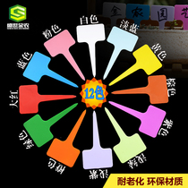 100 succulent plant plastic flower plug bonsai gardening multi-color label gardening supplies label