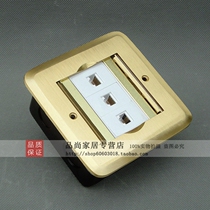 Merlin Gerin hidden copper ground socket telephone dual computers double door hidden clamshell ground socket with bottom box