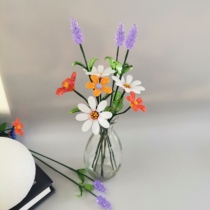 Glass hand-made small flowers simulated flower bouquet decorations carnations home office decorations small fresh and beautiful countertops