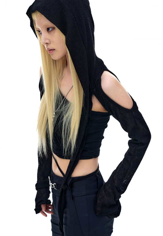 Exclusive Type Summer Off-Shoulder Hooded Cardigan for Women, Thin Blouse, Vest, Hooded Top for Outerwear Exclusive Type Summer Off-Shoulder Hooded Cardigan for Women, Thin Blouse, Vest, Hooded Top for Outerwear
