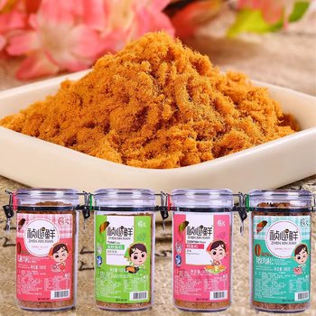 Zhenzhenxin fresh meat floss and fish floss children's meat floss pork floss baby nutritional supplement breakfast with porridge specialty canned