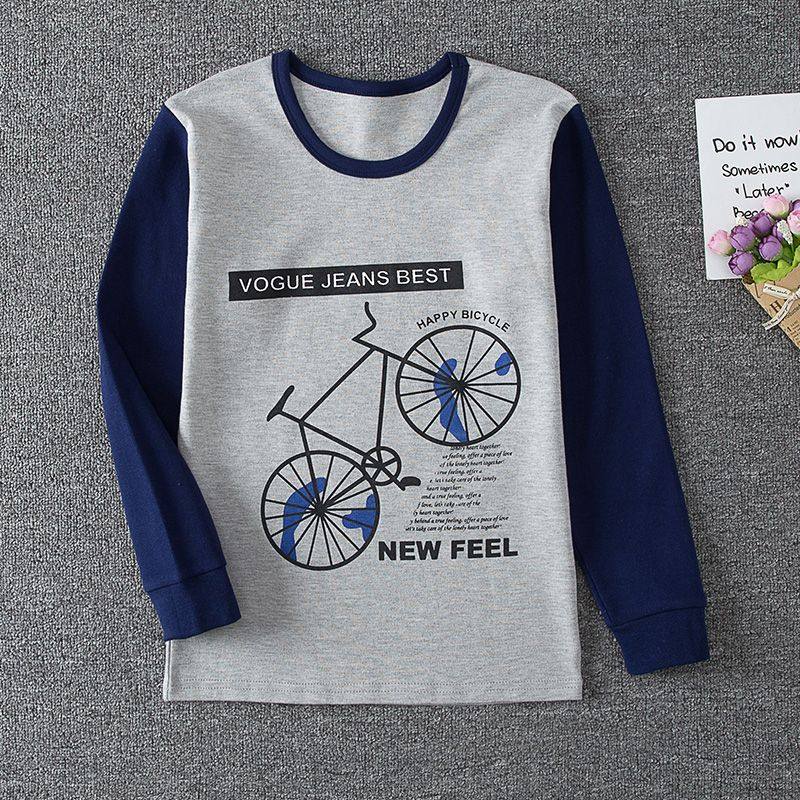 男の子と女の子向けの子供用綿製保温下着、長袖セーター、秋冬用のユース向けベースレイヤー。