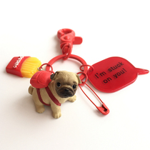 Shop full 50] Pets Bagbrother puppies hang up red backpacks fries cute dog key buttons