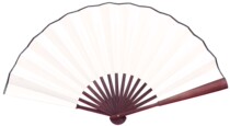 Paper fan 8 inch imitation red wood white paper fan double face blank imitation paper fan professional calligraphy and calligraphy imitation paper folding fan